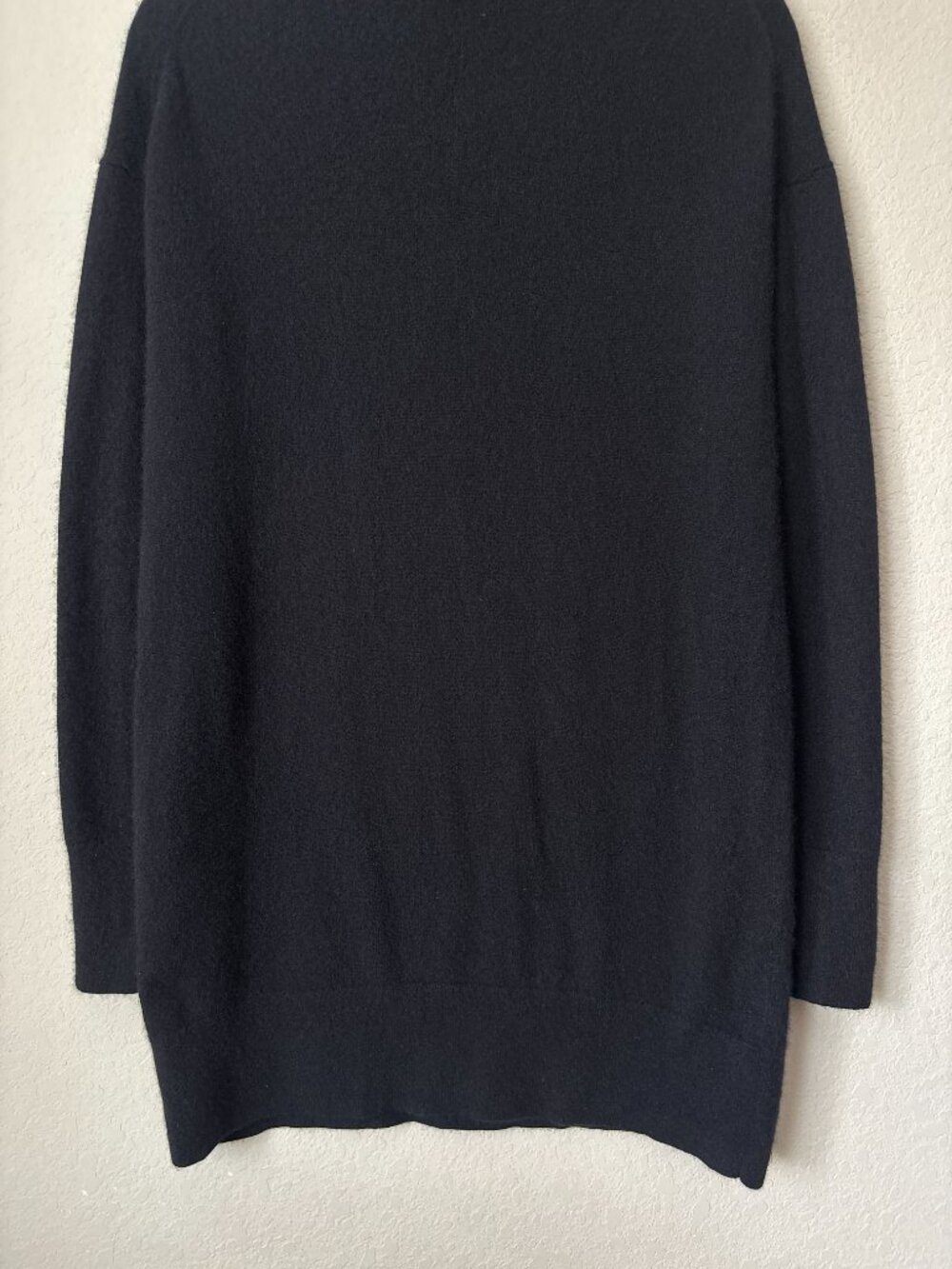 Everlane Cashmere Essential Black Turtleneck Mini Sweater Dress - Picture 10 of 10